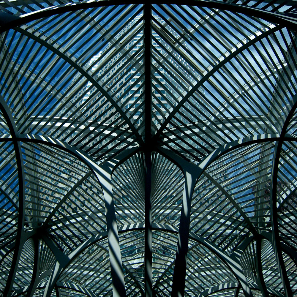 the Allen Lambert Galleria and Atrium at Brookfield Place by Santiago Calatrava in Toronto