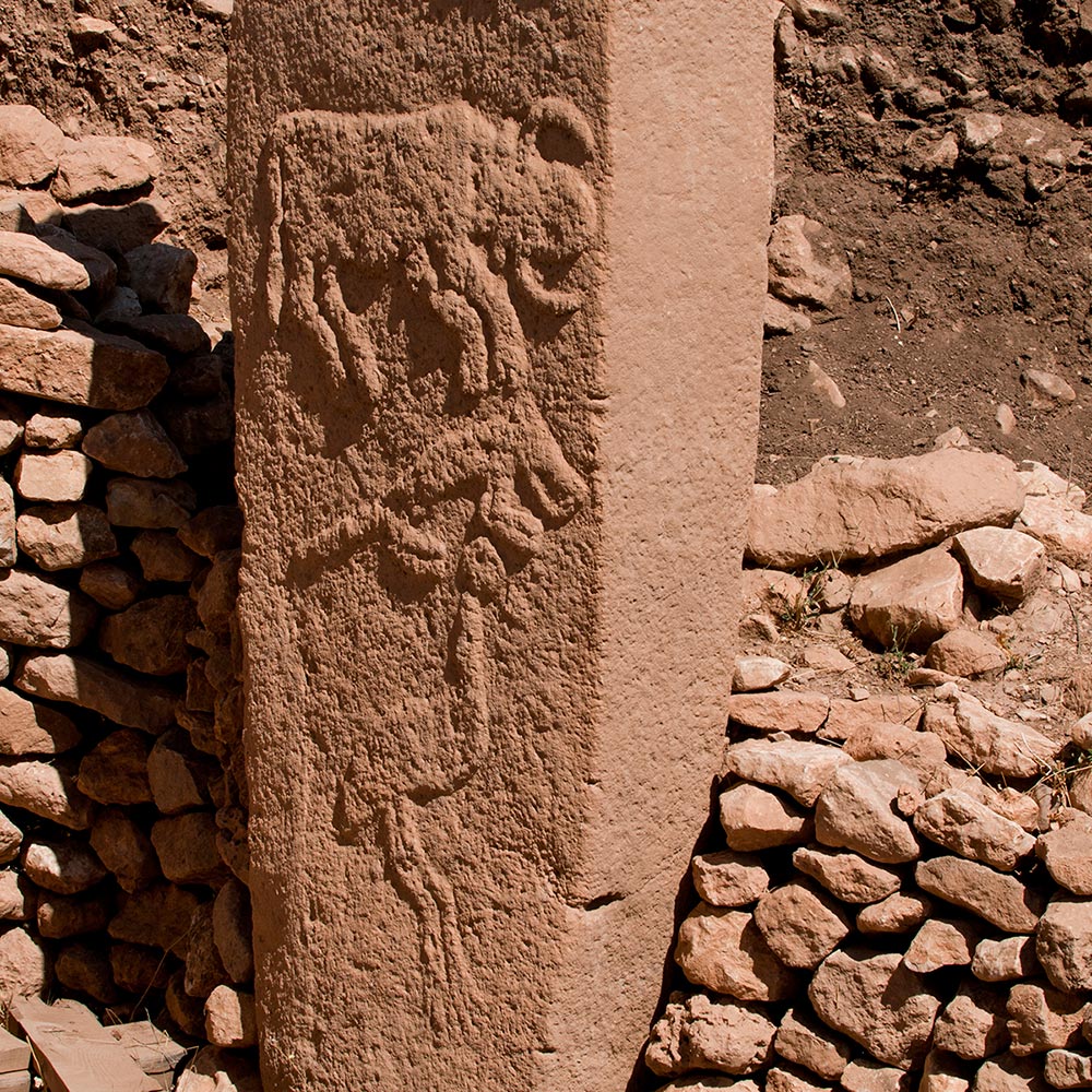 Animal stone carvings at the ancient Göbekli Tepe